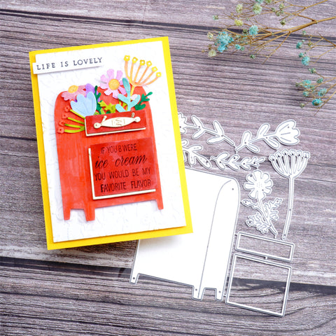 Inlovearts Flowers in the Mailbox Cutting Dies