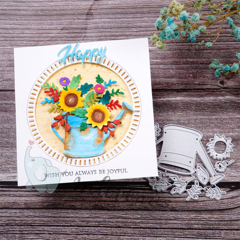 Inlovearts Flowers in the Pot Cutting Dies