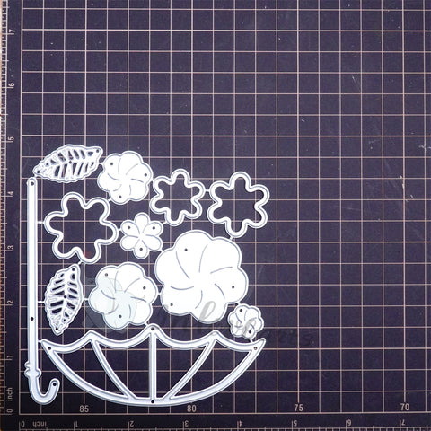 Inlovearts Flowers in the Umbrella Cutting Dies