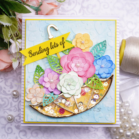 Inlovearts Flowers in the Umbrella Cutting Dies