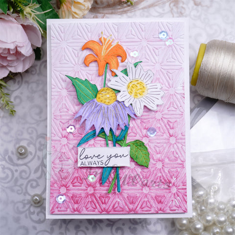 Inlovearts Flowers in the Vase Cutting Dies