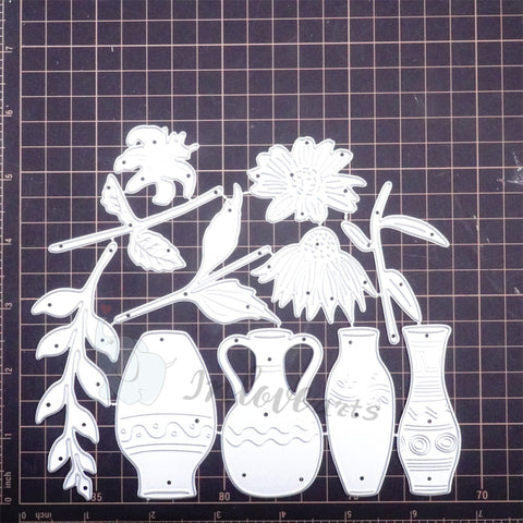 Inlovearts Flowers in the Vase Cutting Dies