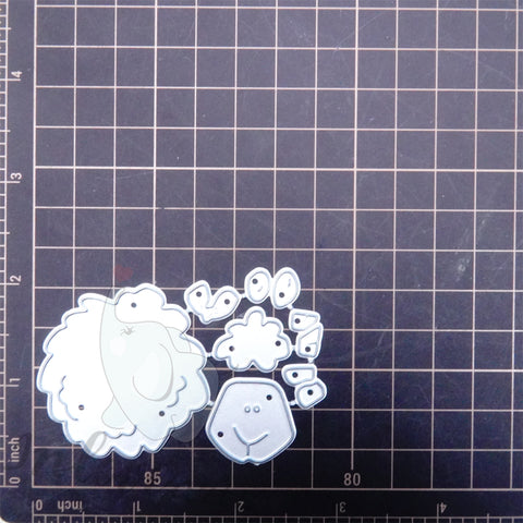 Inlovearts Fluffy Sheep Cutting Dies