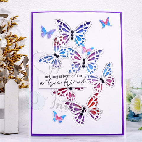 Inlovearts Flying Butterfly Border Cutting Dies