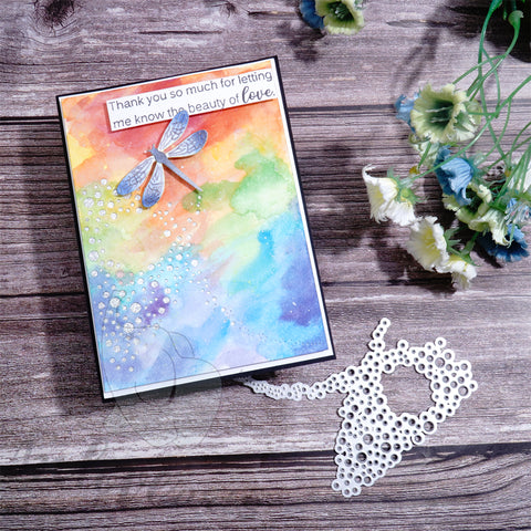 Inlovearts Flying Dragonfly Border Cutting Dies