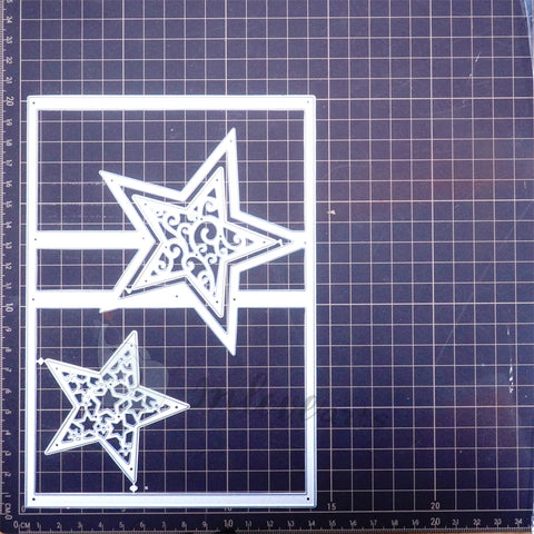 Inlovearts Foldable Star Background Board Cutting Dies