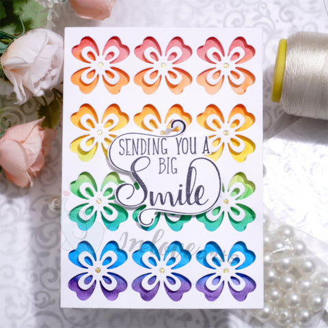 Inlovearts Four-leaf Clover Background Board Cutting Dies
