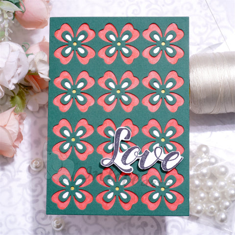 Inlovearts Four-leaf Clover Background Board Cutting Dies