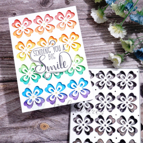 Inlovearts Four-leaf Clover Background Board Cutting Dies