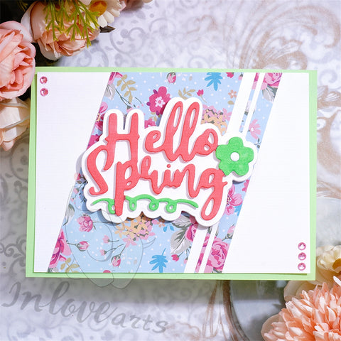Inlovearts Four Seasons Words Set Cutting Dies