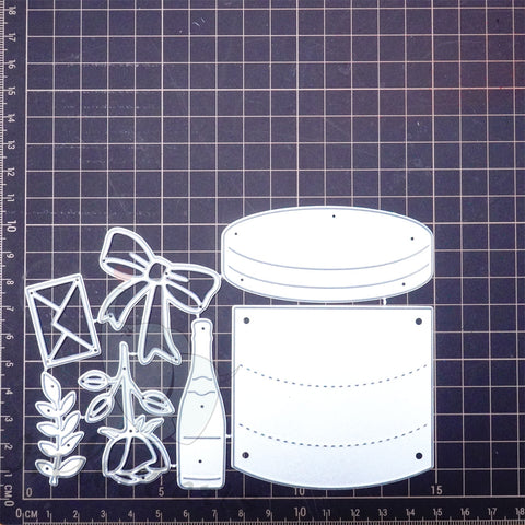 Inlovearts Full Gift Box Cutting Dies