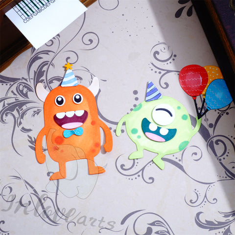 Inlovearts Funny Little Monster Cutting Dies