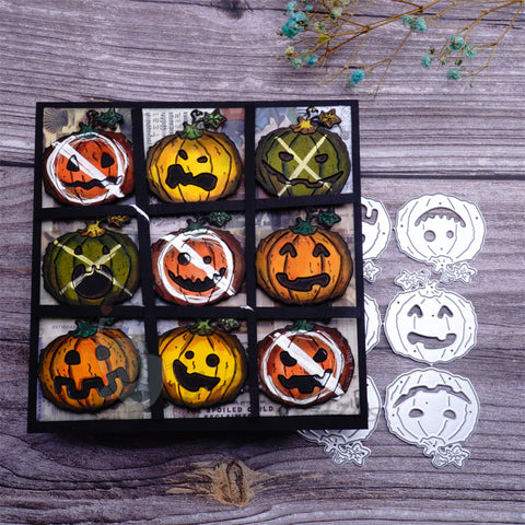 Inlovearts Funny Pumpkin Cutting Dies