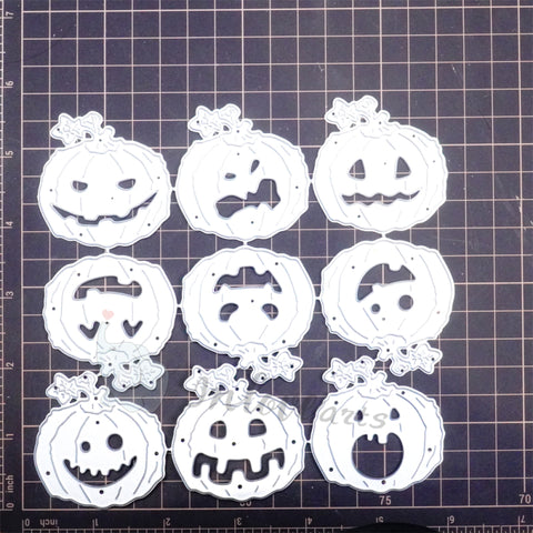 Inlovearts Funny Pumpkin Cutting Dies