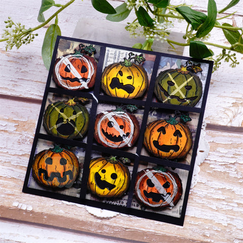 Inlovearts Funny Pumpkin Cutting Dies