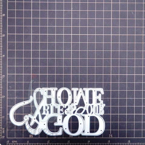 Inlovearts GOD BLESS OUR HOME Cutting Dies