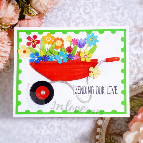 Inlovearts Garden Trolley Cutting Dies