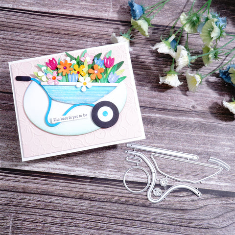 Inlovearts Garden Trolley Cutting Dies