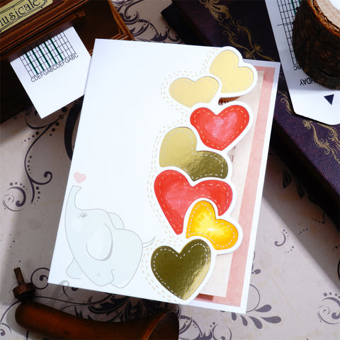 Inlovearts Gathering Haert Border Cutting Dies