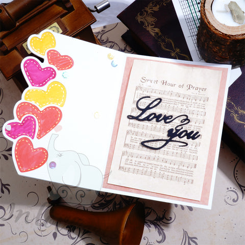 Inlovearts Gathering Haert Border Cutting Dies