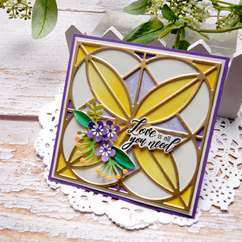 Inlovearts Geometric Patterns Frame Cutting Dies