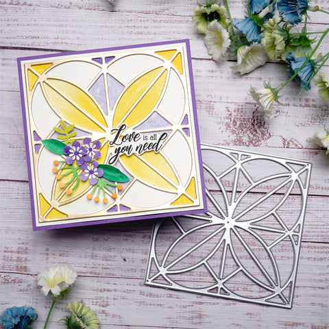 Inlovearts Geometric Patterns Frame Cutting Dies