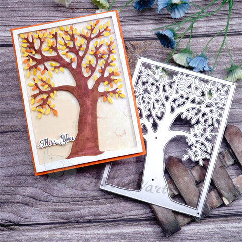 Inlovearts Giant Tree Background Board Cutting Dies