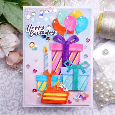 Inlovearts Gift Box and Balloon Cutting Dies