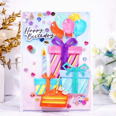 Inlovearts Gift Box and Balloon Cutting Dies