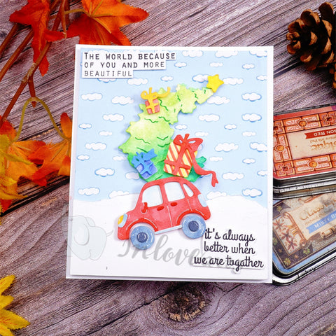 Inlovearts Gifts on the Car Cutting Dies