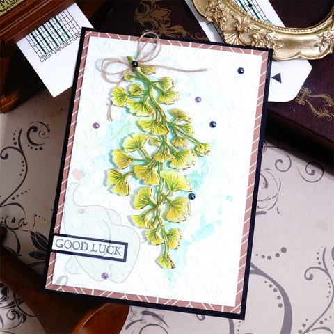 Inlovearts Ginkgo Leaves Branch Cutting Dies