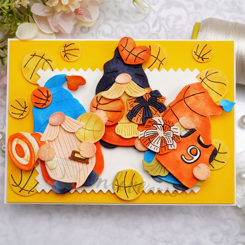 Inlovearts Gnome Cheerleaders Cutting Dies