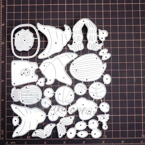 Inlovearts Gnome Cheerleaders Cutting Dies