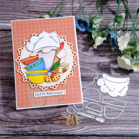 Inlovearts Gnome Chef Cutting Dies