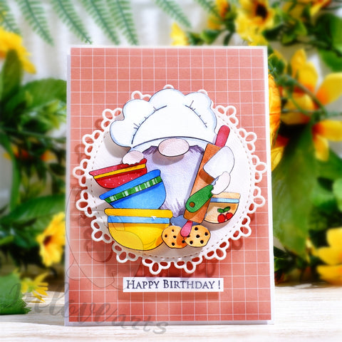 Inlovearts Gnome Chef Cutting Dies