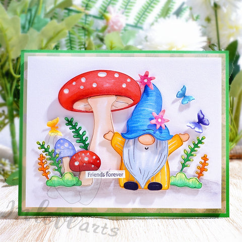 Inlovearts Gnome and Mushroom Cutting Dies