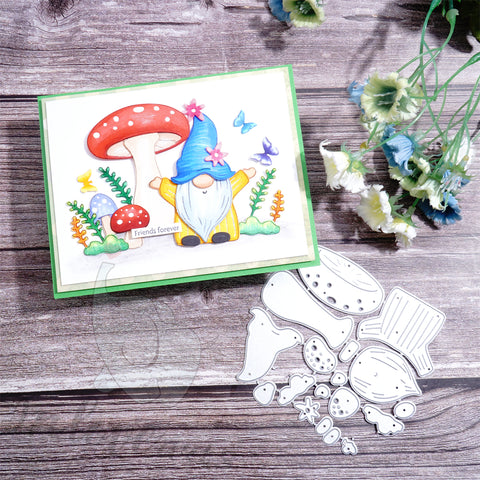 Inlovearts Gnome and Mushroom Cutting Dies