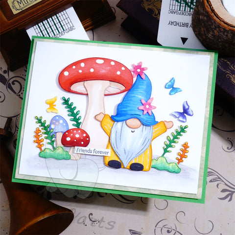 Inlovearts Gnome and Mushroom Cutting Dies