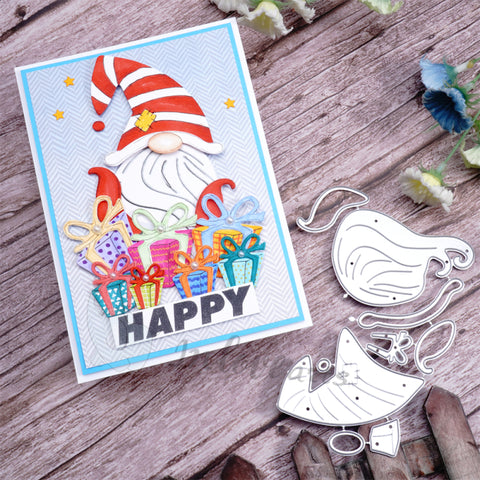 Inlovearts Gnome and Pile of Gifts Cutting Dies