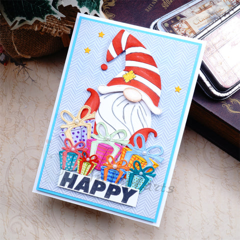 Inlovearts Gnome and Pile of Gifts Cutting Dies