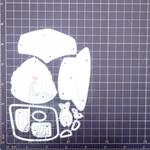 Inlovearts Gnome in the Boat Cutting Dies
