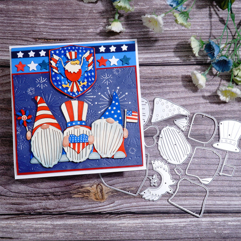 Inlovearts Gnomes Celebrate the Day Cutting Dies