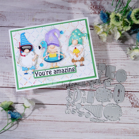 Inlovearts Gnome to the Beach Cutting Dies