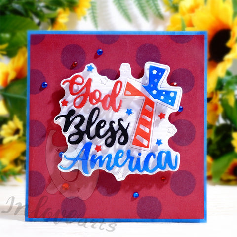 Inlovearts God Bless America Cutting Dies