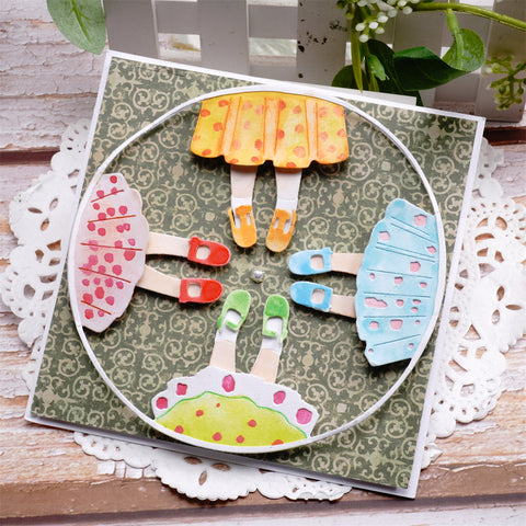 Inlovearts Good Sisters Round Frame Cutting Dies