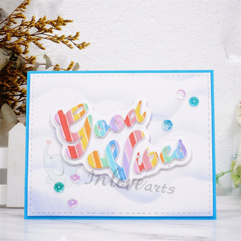 Inlovearts "Good Vibes" Word Cutting Dies