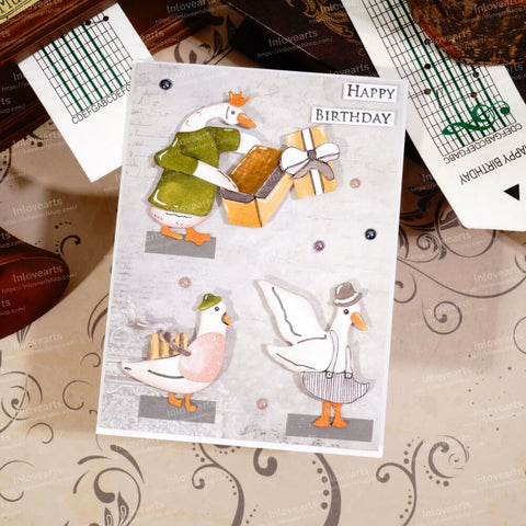 Inlovearts Goose and Pigeon Cutting Dies