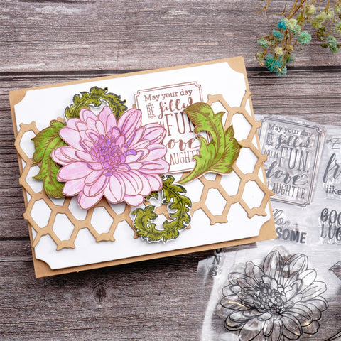 Inlovearts Grateful Words Clear Stamps