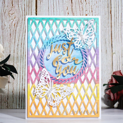 Inlovearts Grid Pattern Background Board Cutting Dies