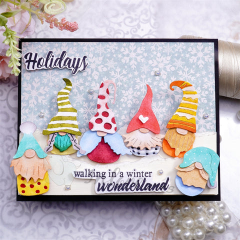 Inlovearts Group of Gnomes Cutting Dies